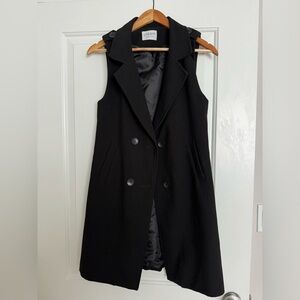 Black vest dress/jacket